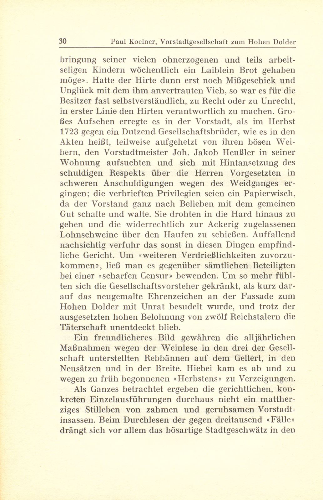 Aus der Gerichtspraxis der Vorstadtgesellschaft zum Hohen Dolder – Seite 14