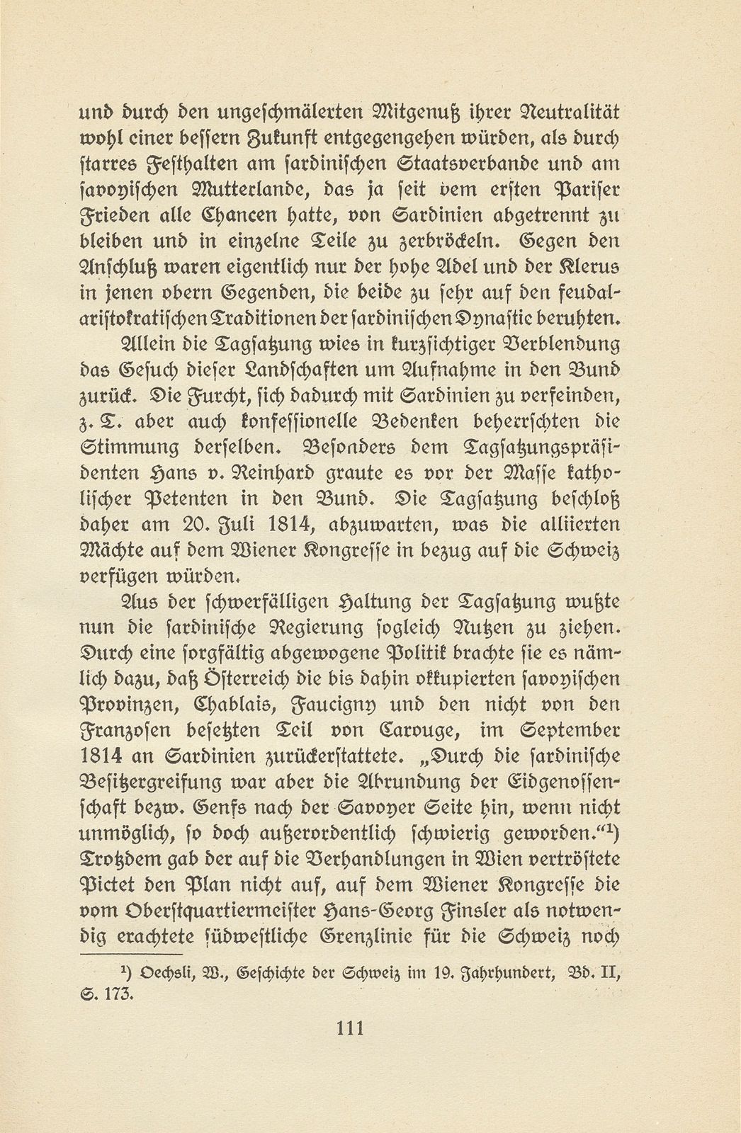 Zur Geschichte der Zonen von Gex und von Hochsavoyen – Seite 25