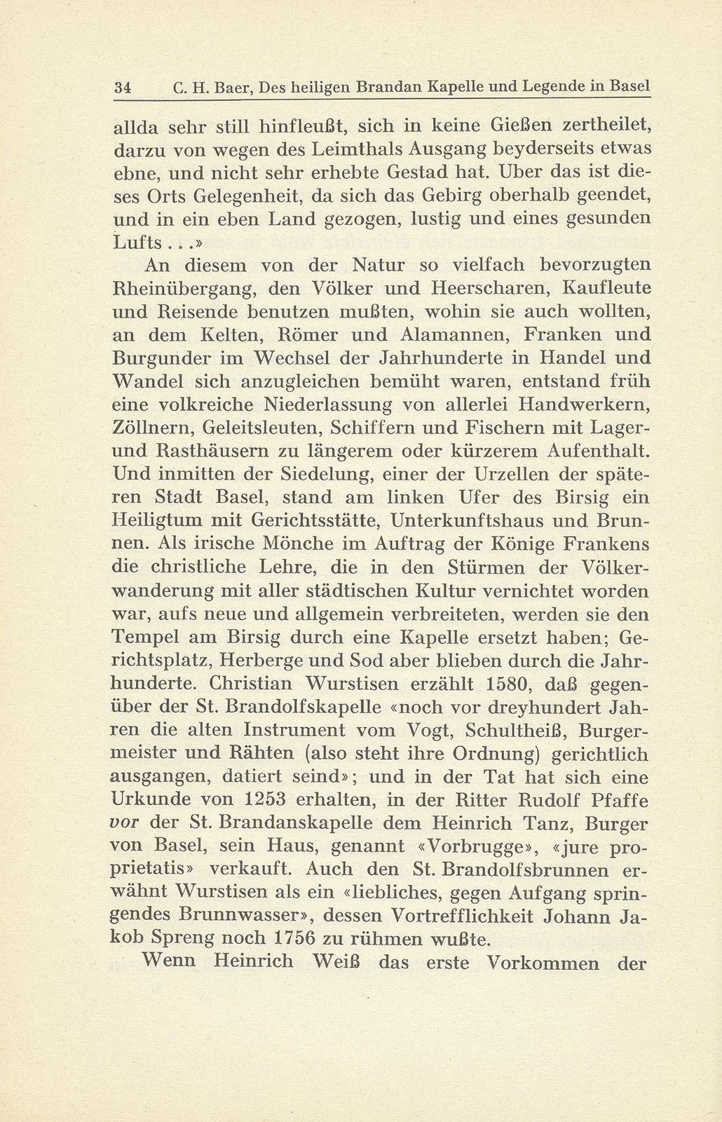 Des heiligen Brandan Kapelle und Legende in Basel – Seite 4