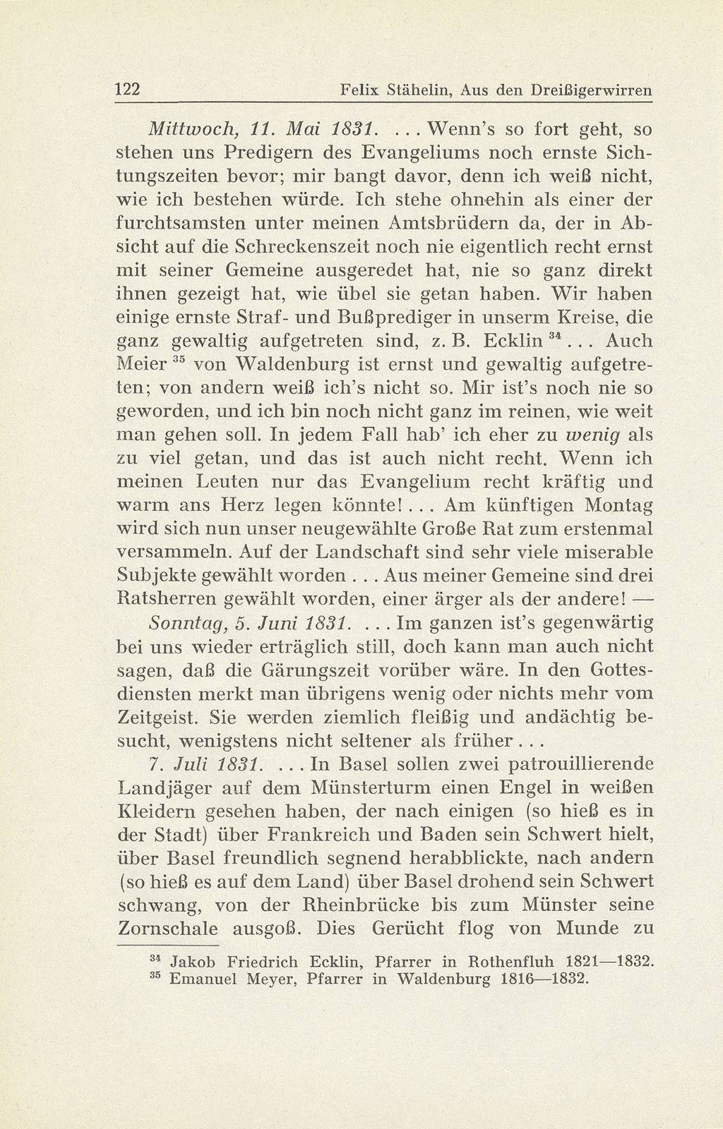 Erlebnisse und Bekenntnisse aus der Zeit der Dreissigerwirren [Gebrüder Stähelin] – Seite 20