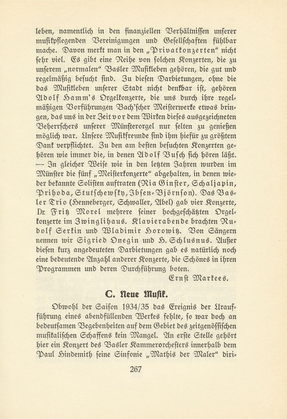 Das künstlerische Leben in Basel vom 1. Oktober 1934 bis 30. September 1935 – Seite 5