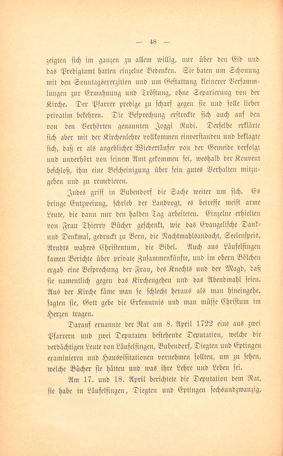 Die Basler Separatisten im ersten Viertel des XVIII. Jahrhunderts – Seite 19