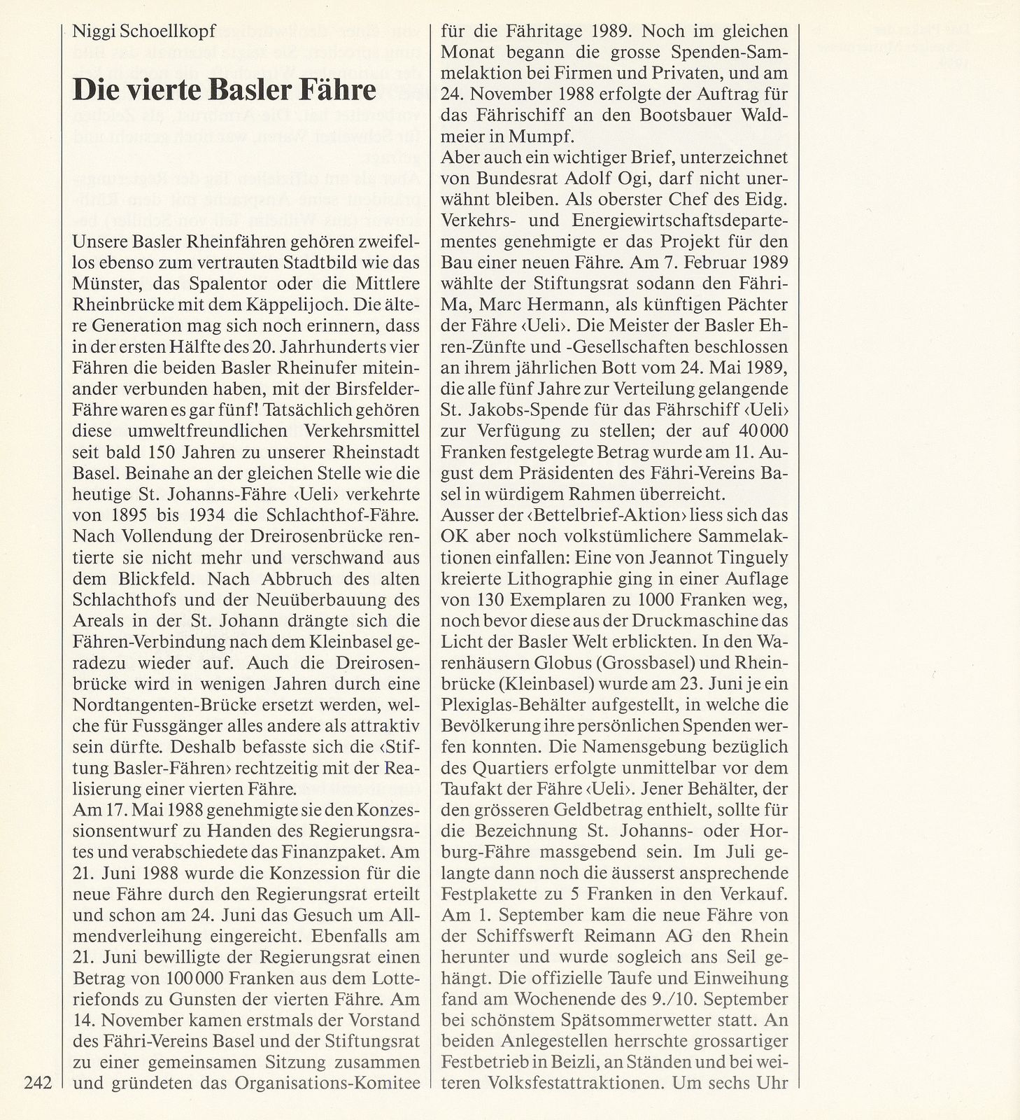 Die vierte Basler Fähre – Seite 1