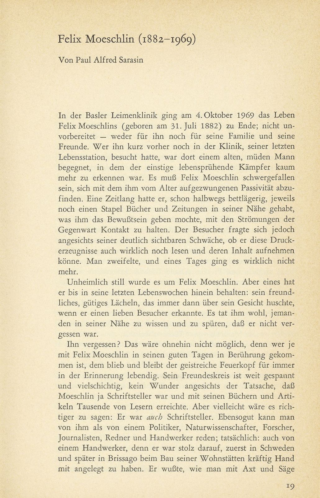 Felix Moeschlin (1882-1969) – Seite 1