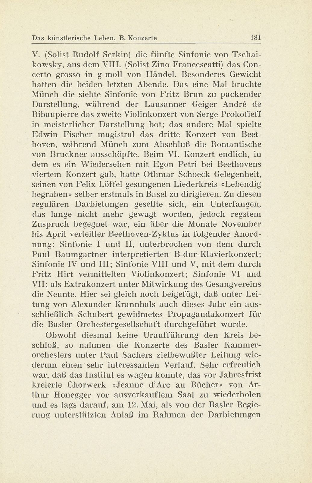 Das künstlerische Leben in Basel vom 1. Oktober 1938 bis 30. September 1939 – Seite 4