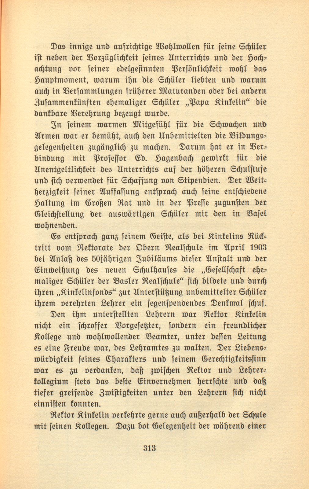 Prof. Dr. Hermann Kinkelin. 11. November 1832 bis 2. Januar 1913 – Seite 12