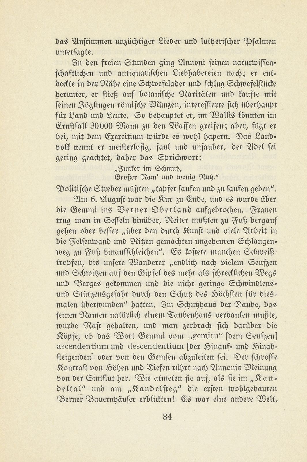 Aus den Wanderjahren des Hieronymus Annoni (1697-1770) – Seite 20