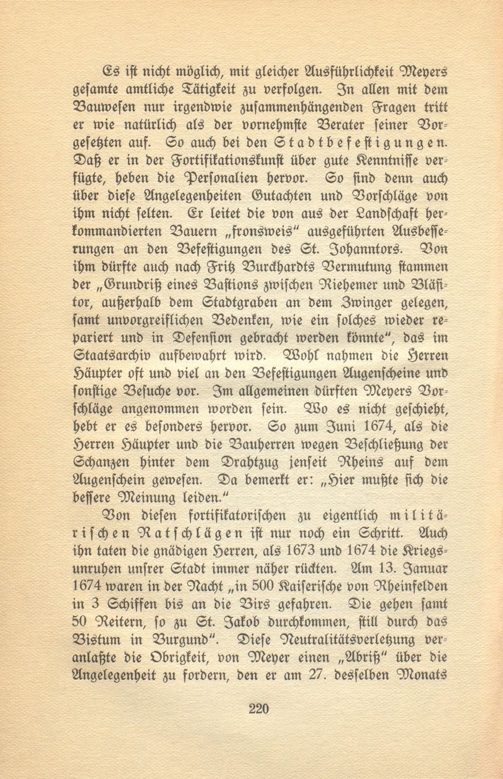 Aus den Aufzeichnungen des Lohnherrn Jakob Meyer 1670-1674 – Seite 8