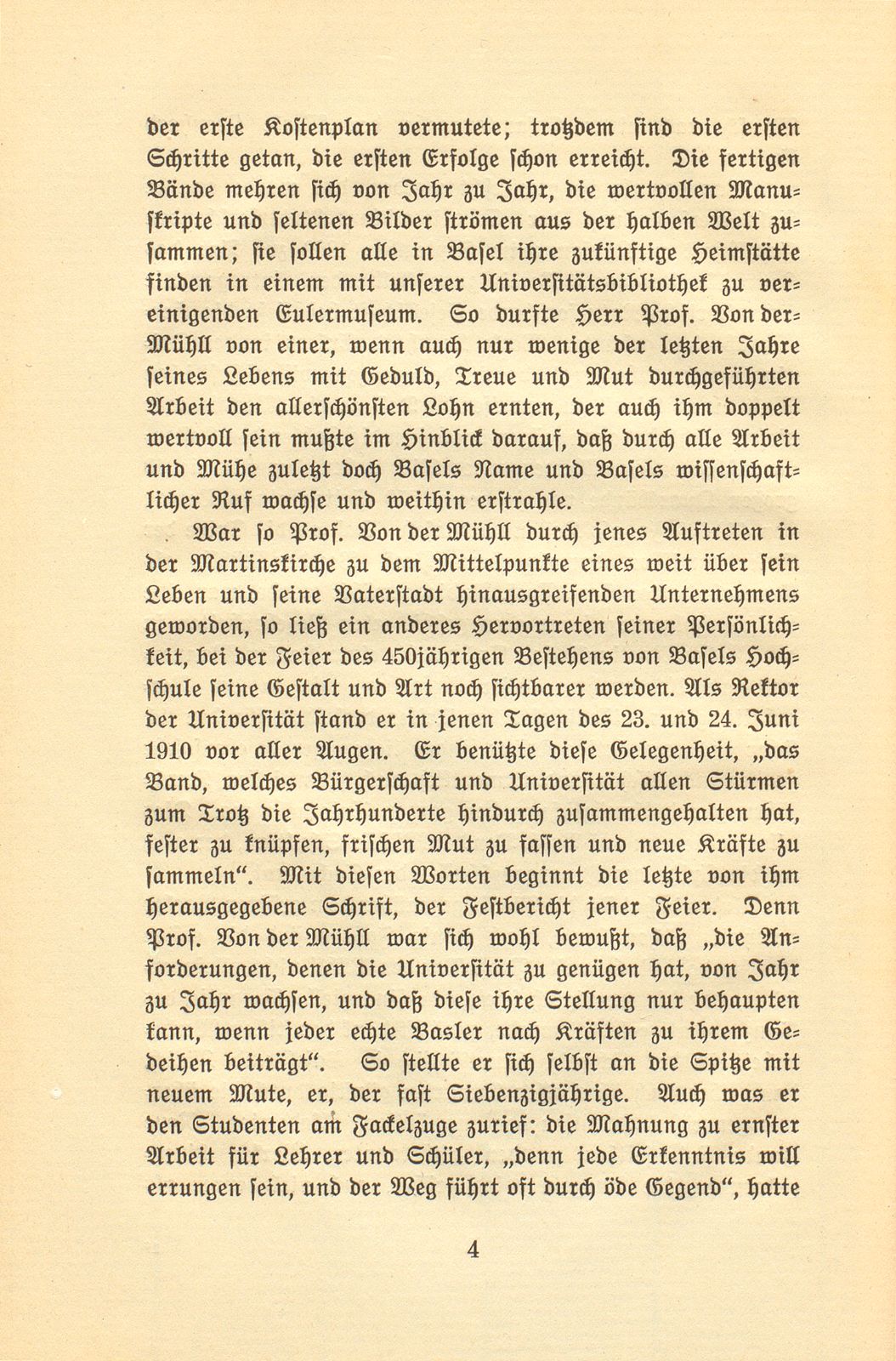 Prof. Dr. Karl Von der Mühll-His – Seite 4