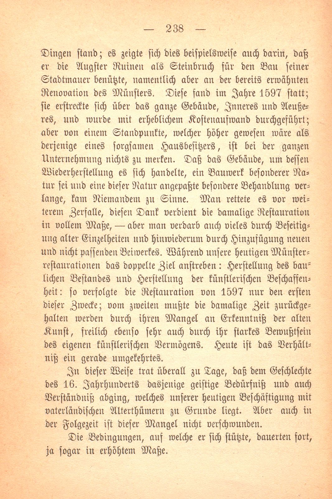 Die Erhaltung vaterländischer Alterthümer in Basel – Seite 14