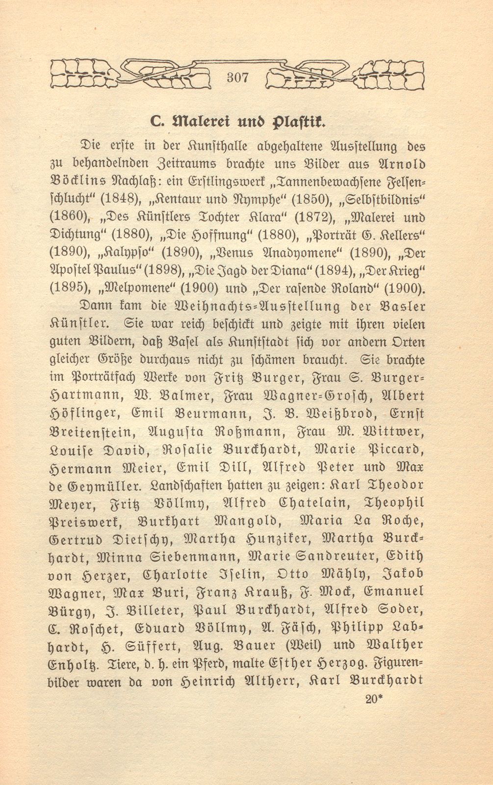 Das künstlerische Leben in Basel vom 1. November 1902 bis 31. Oktober 1903 – Seite 1