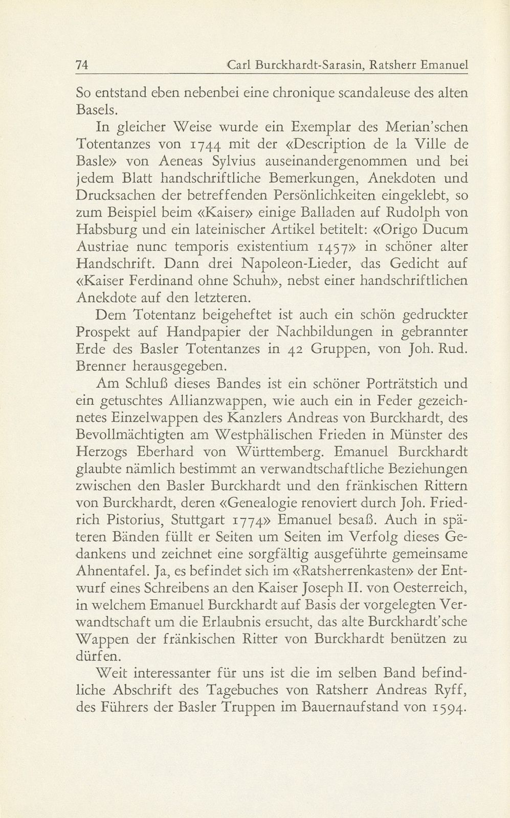 Ratsherr Emanuel Burckhardt-Sarasin und sein ‹Ratsherrenkasten› – Seite 8