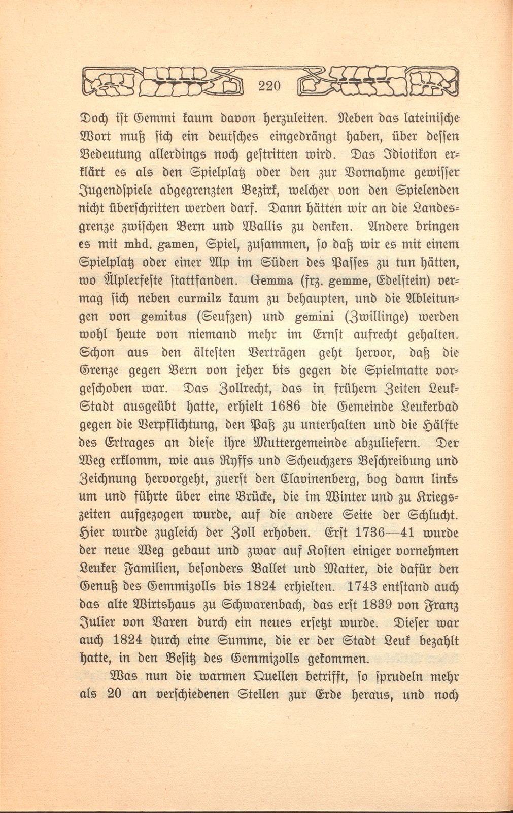 Beschreibung einer Badereise, die der Schultheiss von Liestal, Joh. David Hebdenstreit, anno 1775 mit seiner Frau nach Leuk gethan. (War damals 53 Jahre alt.) – Seite 7