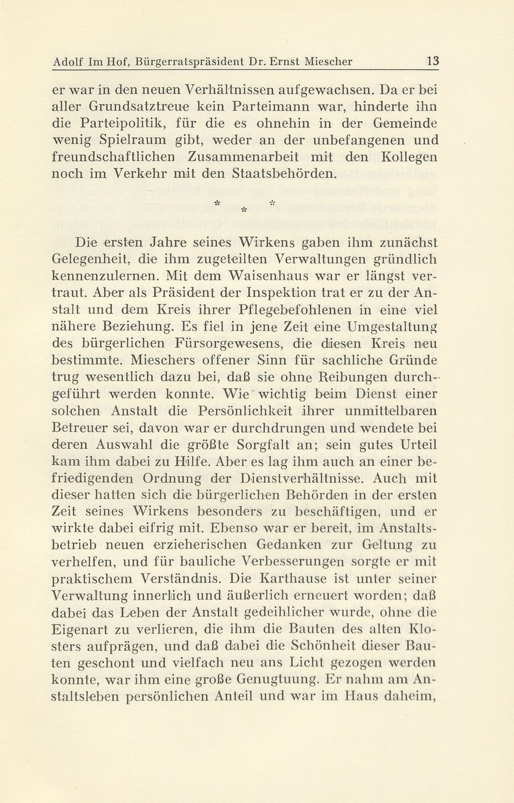 Bürgerratspräsident Dr. Ernst Miescher. 25. November 1872 bis 16. Februar 1945 – Seite 7