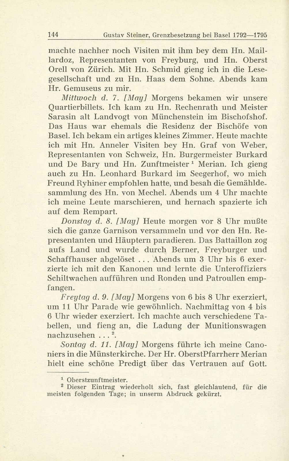 Grenzbesetzung bei Basel im Revolutionskrieg 1792-1795 – Seite 43