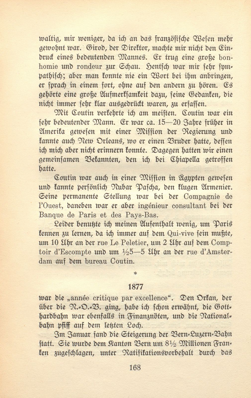 Von den Schweizer Bahnen und Banken in der kritischen Zeit der 1870er und der 1880er Jahre – Seite 24