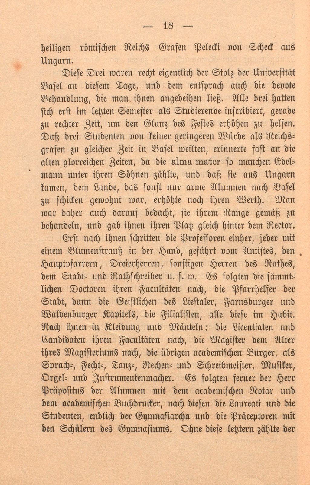 Die dritte Säcularfeier der Universität Basel 1760 – Seite 18