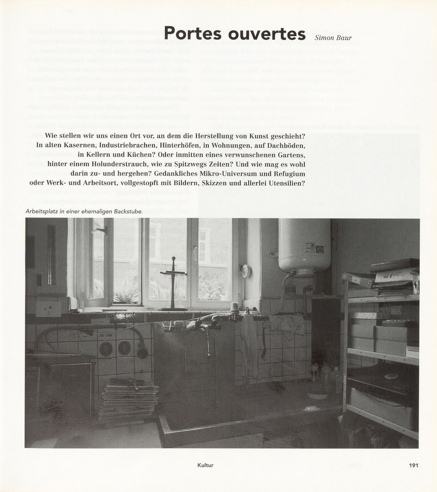 Portes ouvertes – Seite 1