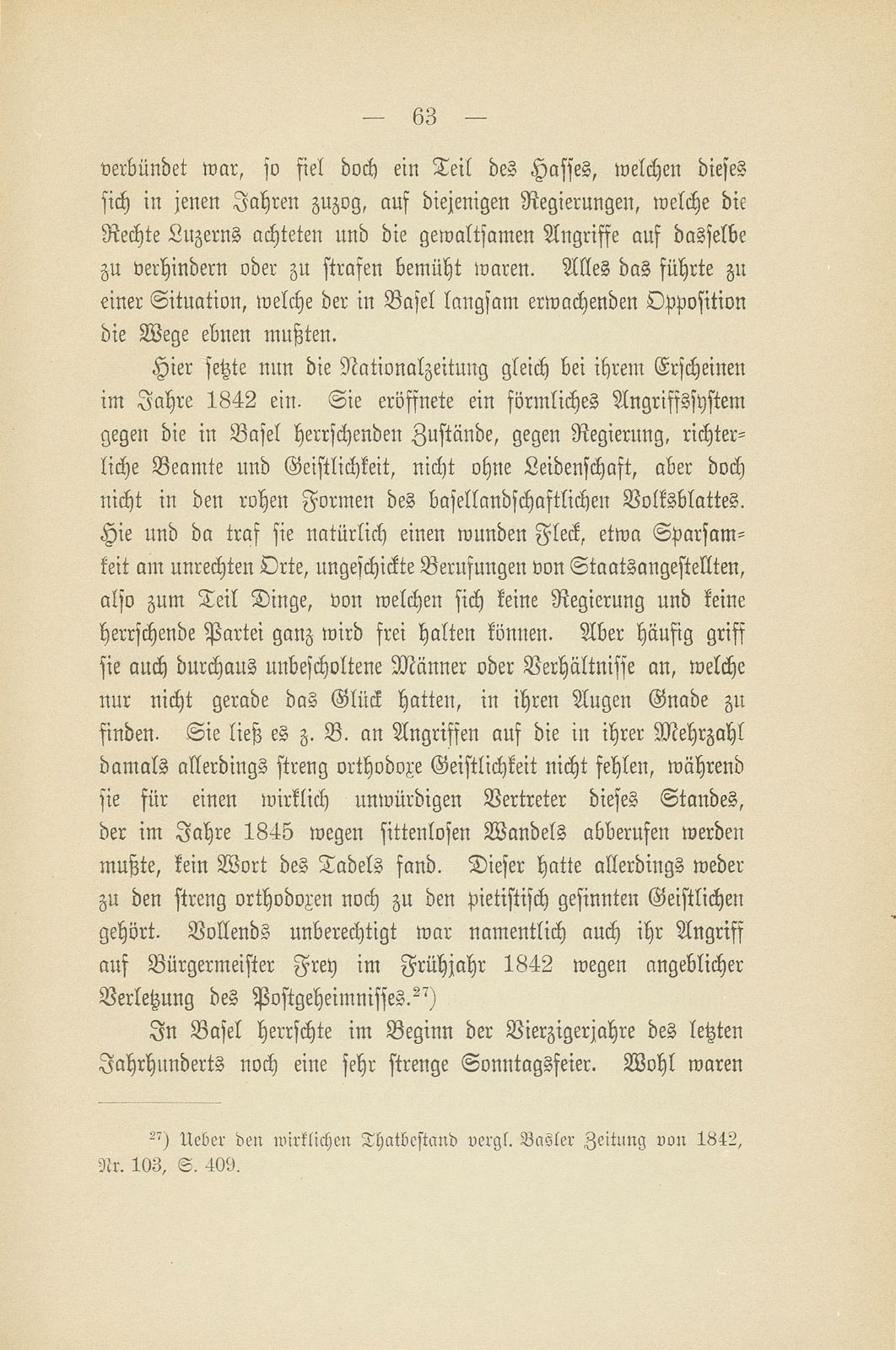 Basel zur Zeit der Freischarenzüge und des Sonderbunds – Seite 19