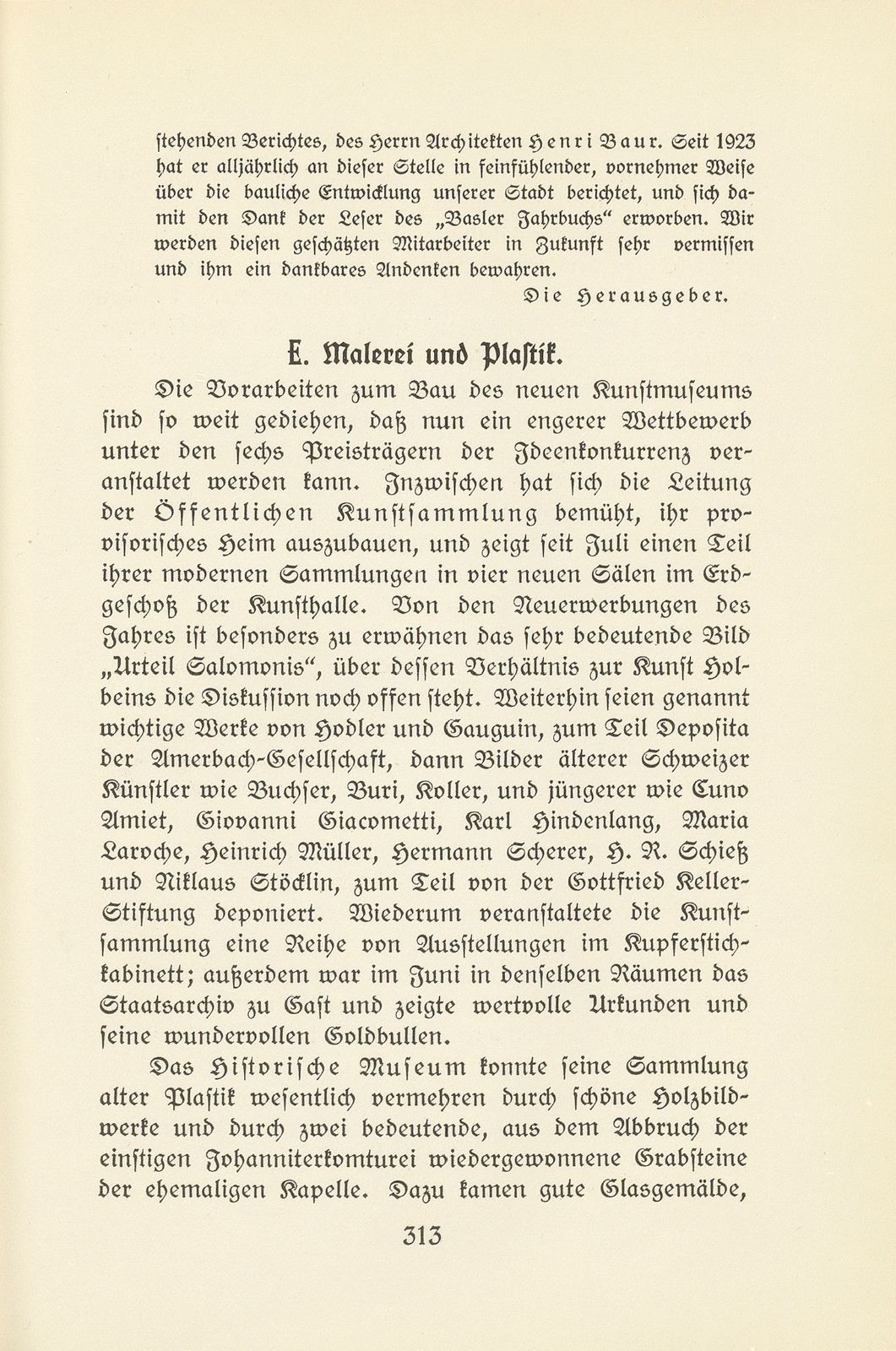 Das künstlerische Leben in Basel vom 1. Oktober 1928 bis 30. September 1929 – Seite 8