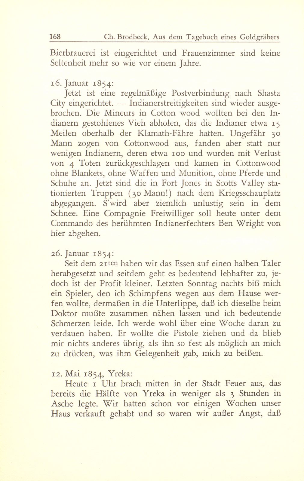 Aus dem Tagebuch eines Goldgräbers in Kalifornien [J. Chr. Brodbeck] – Seite 47