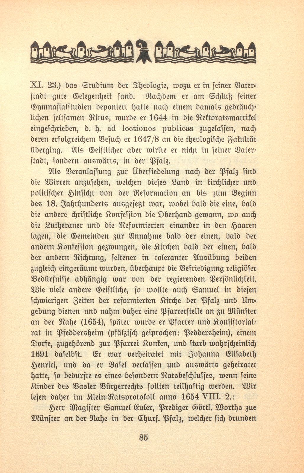 Zur Genealogie der Familie Euler in Basel – Seite 19