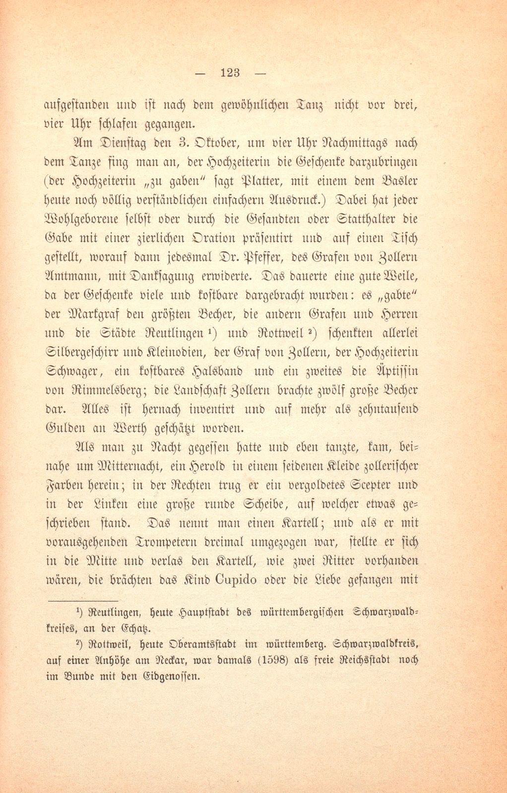 Felix Platters Schilderung der Reise des Markgrafen Georg Friedrich zu Baden und Hochberg – Seite 20