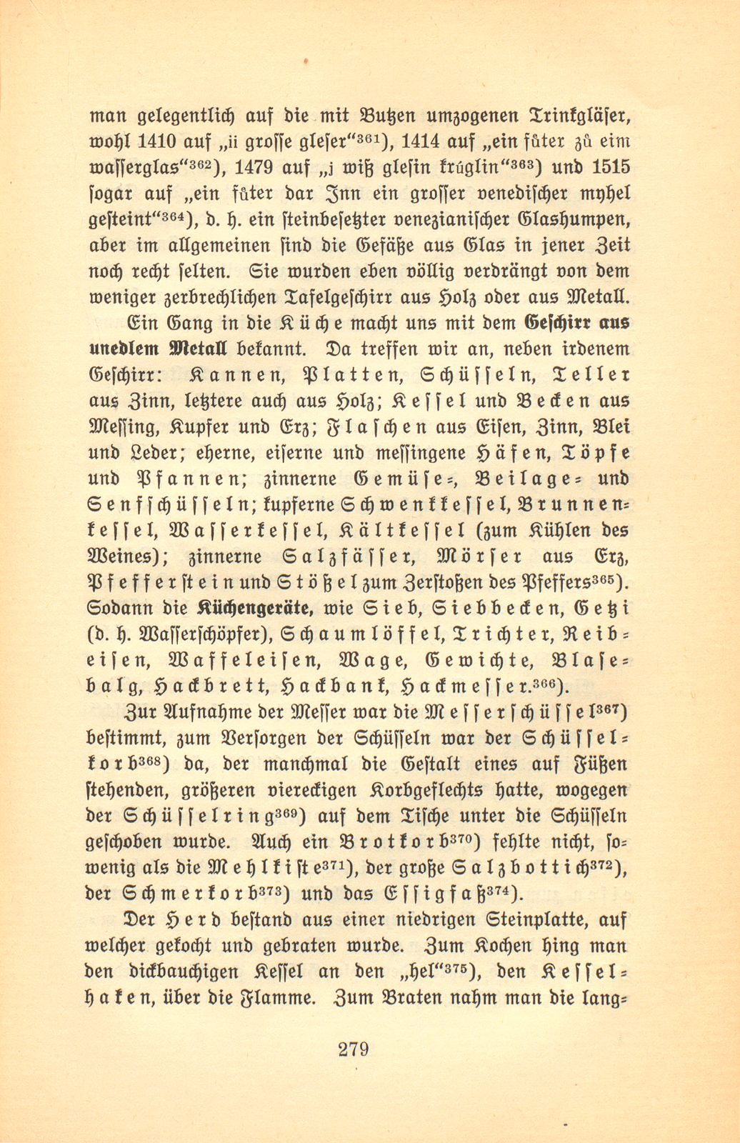 Der Basler Hausrat im Zeitalter der Spätgotik. (An Hand der schriftlichen Überlieferung.) – Seite 39