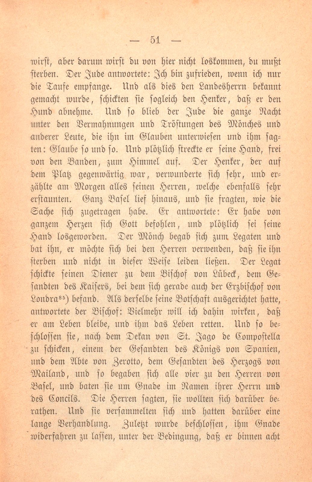 Andrea Gattaro von Padua, Tagebuch der Venetianischen Gesandten beim Concil zu Basel. (1433-1435.) – Seite 51