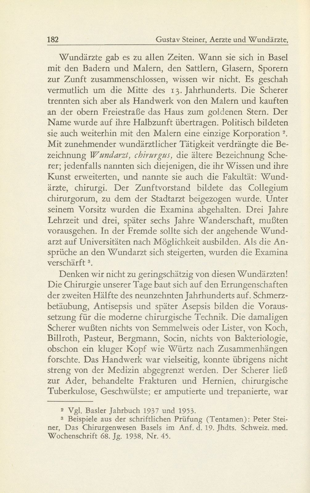 Ärzte und Wundärzte, Chirurgenzunft und medizinische Fakultät in Basel – Seite 4