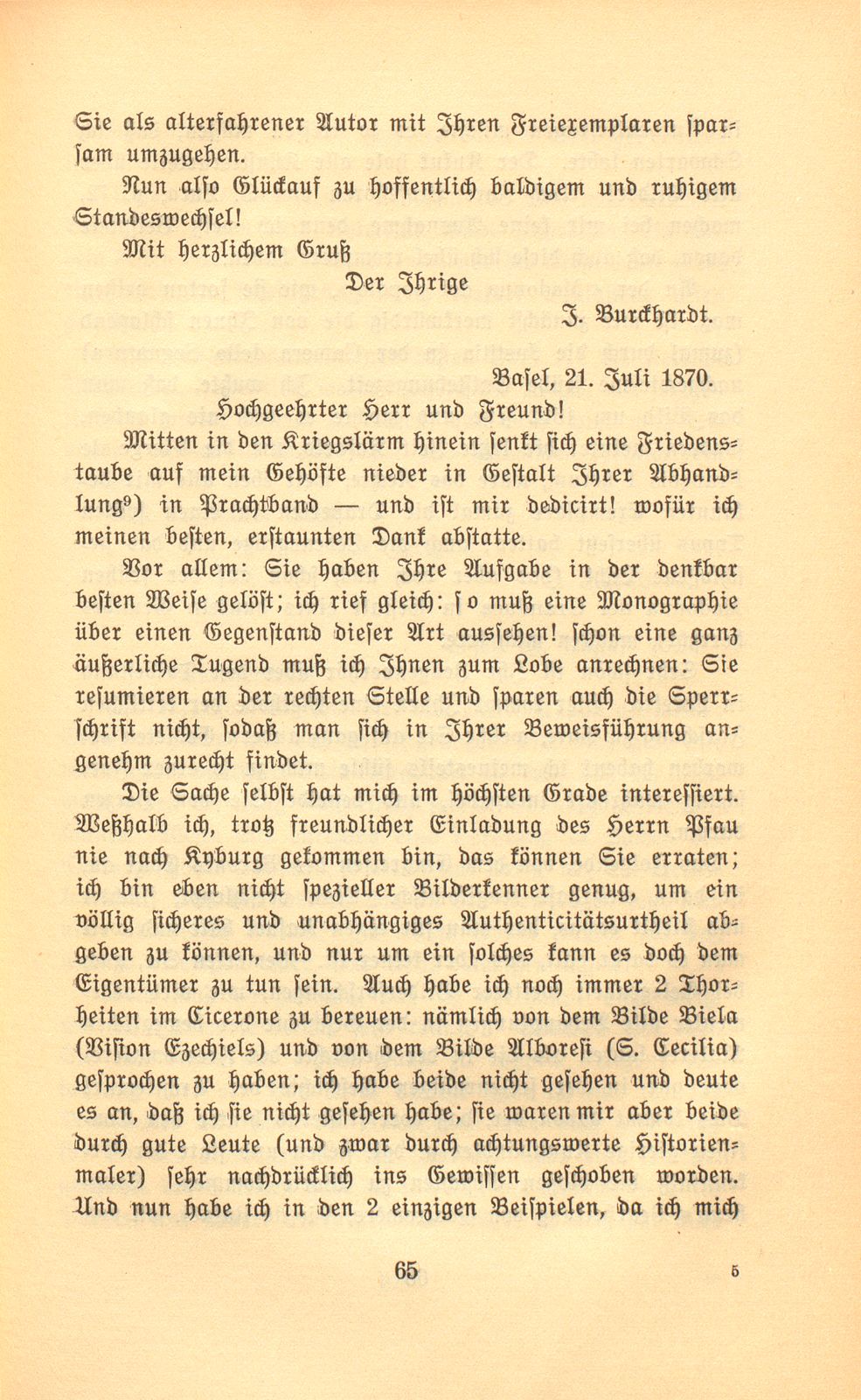 Briefe Jakob Burckhardts an Salomon Vögelin – Seite 23