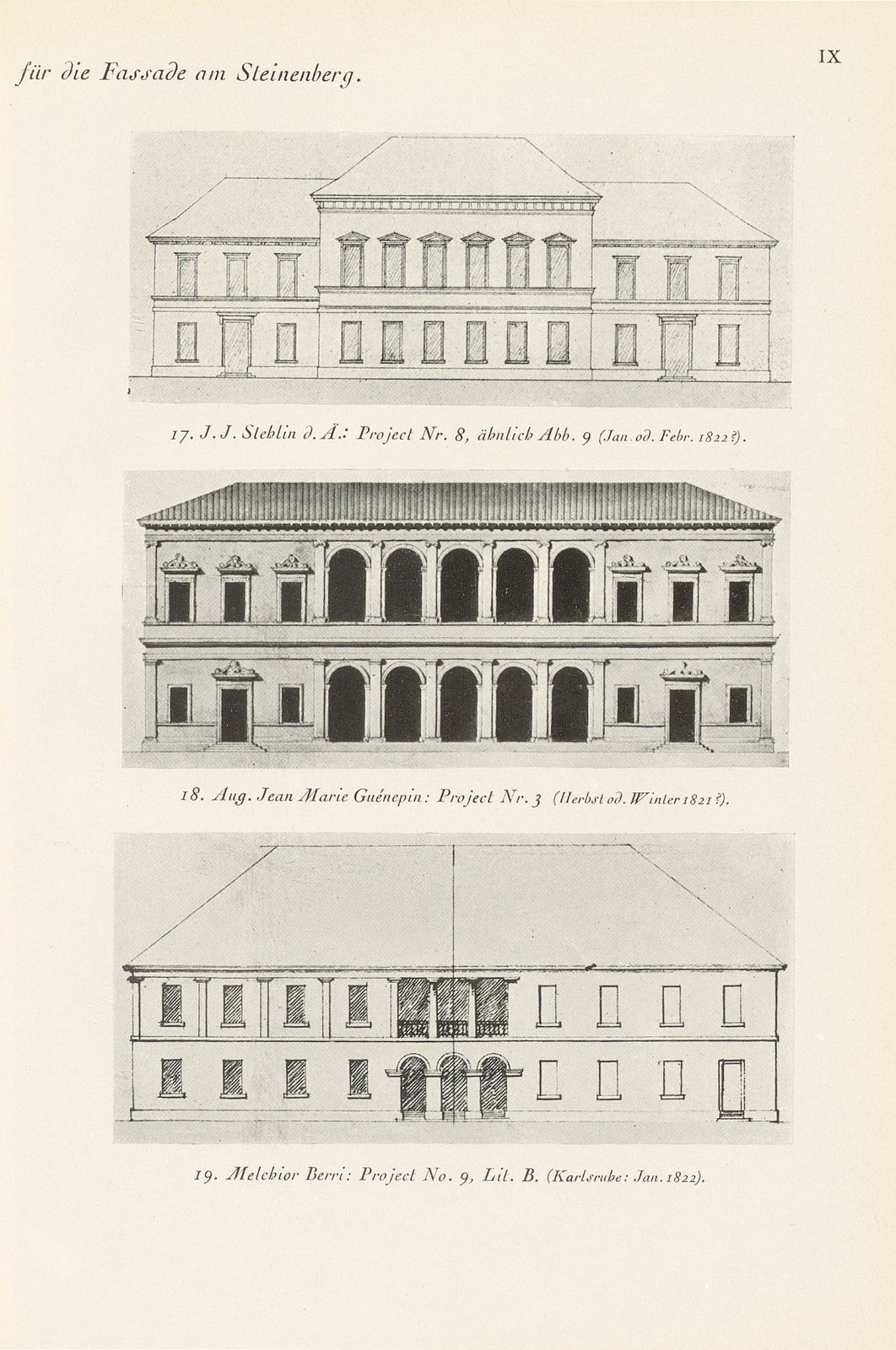 Melchior Berri. (Ein Beitrag zur Kultur des Spätklassizismus in Basel.) – Seite 103