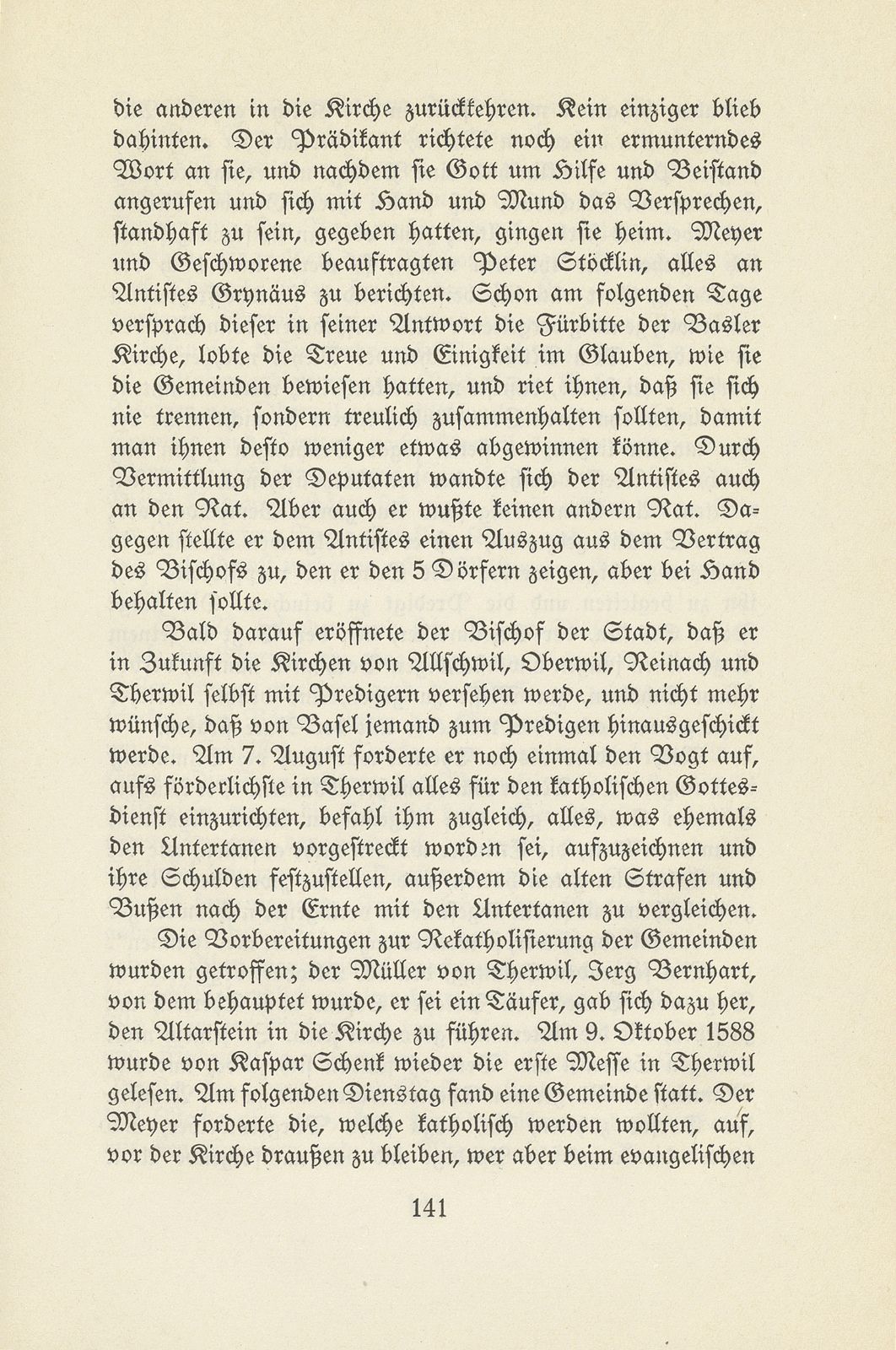 Therwil und Ettingen in der Zeit der Reformation und Gegenreformation – Seite 35