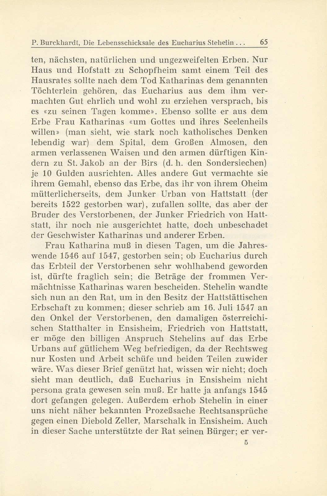 Die Lebensschicksale des Eucharius Stehelin und seine Zeitungsberichte aus dem Schmalkaldischen Krieg – Seite 31