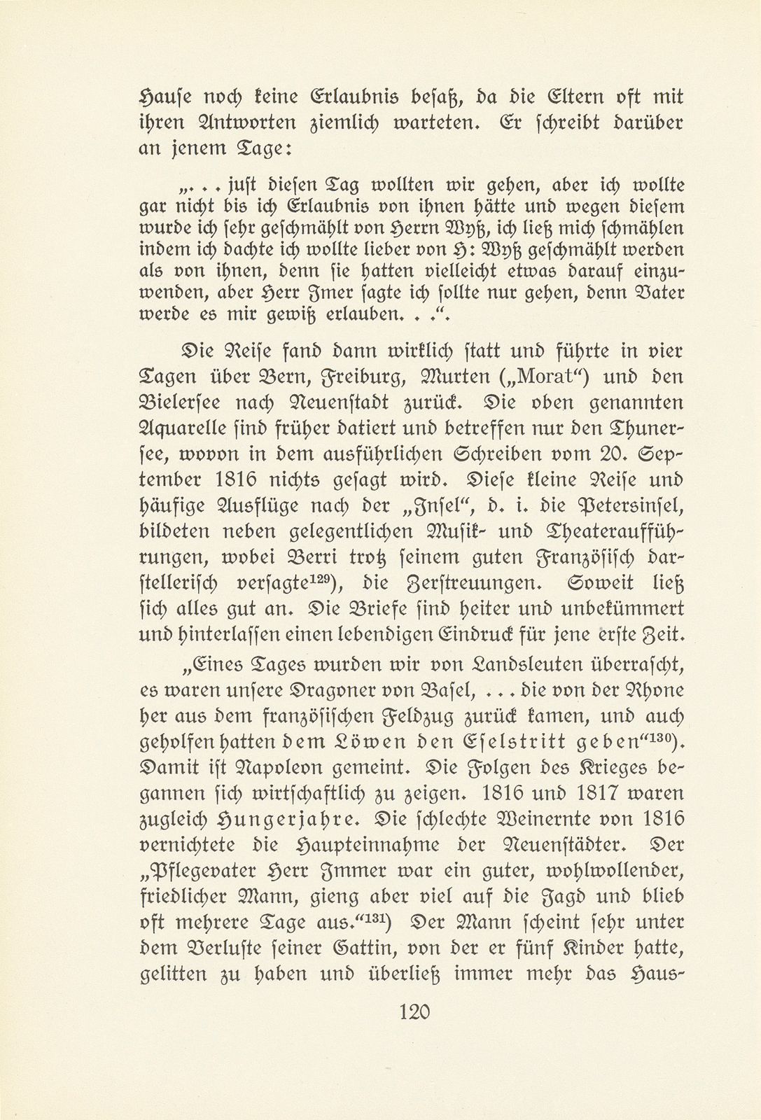 Melchior Berri. (Ein Beitrag zur Kultur des Spätklassizismus in Basel.) – Seite 62