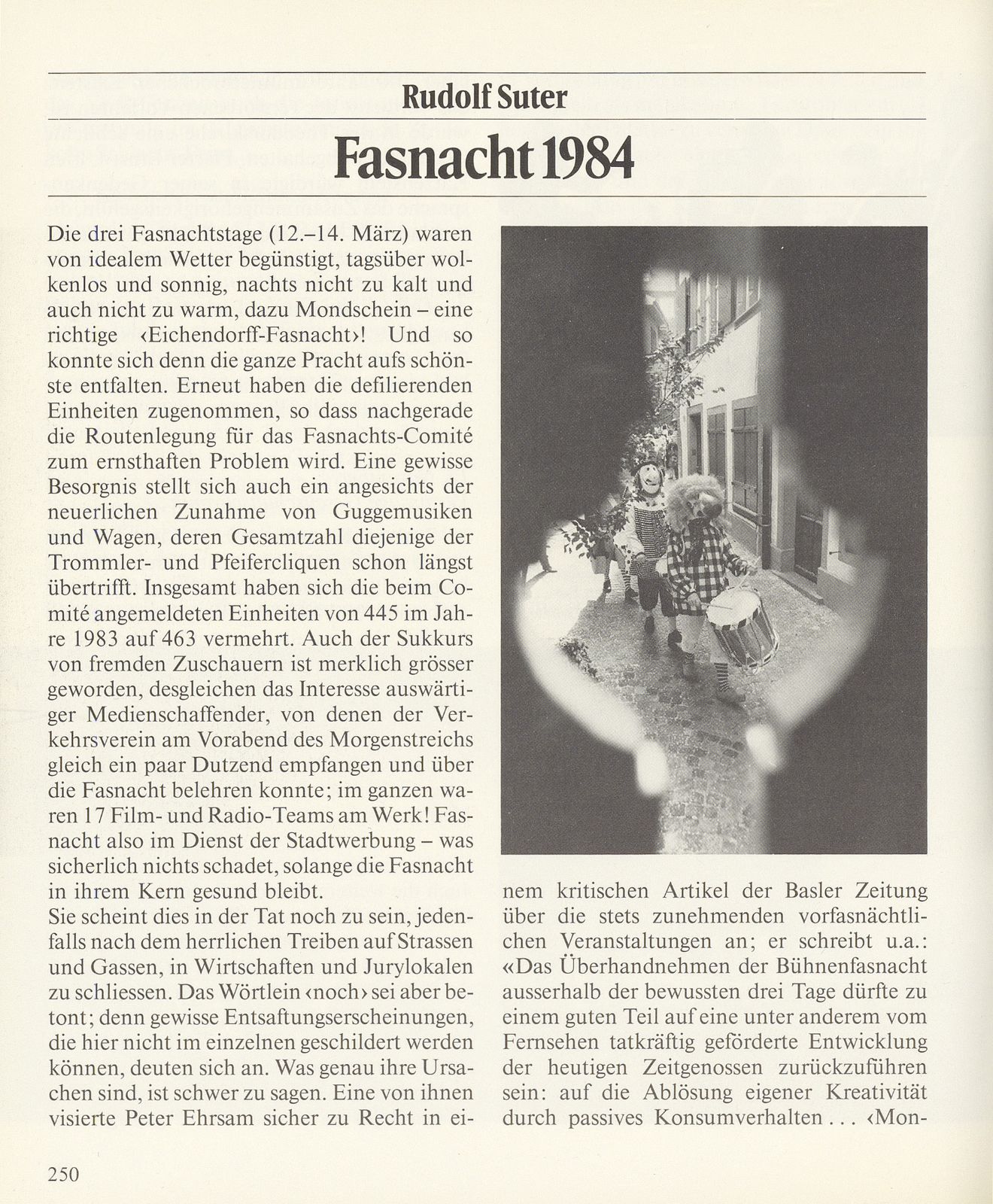 Fasnacht 1984 – Seite 1