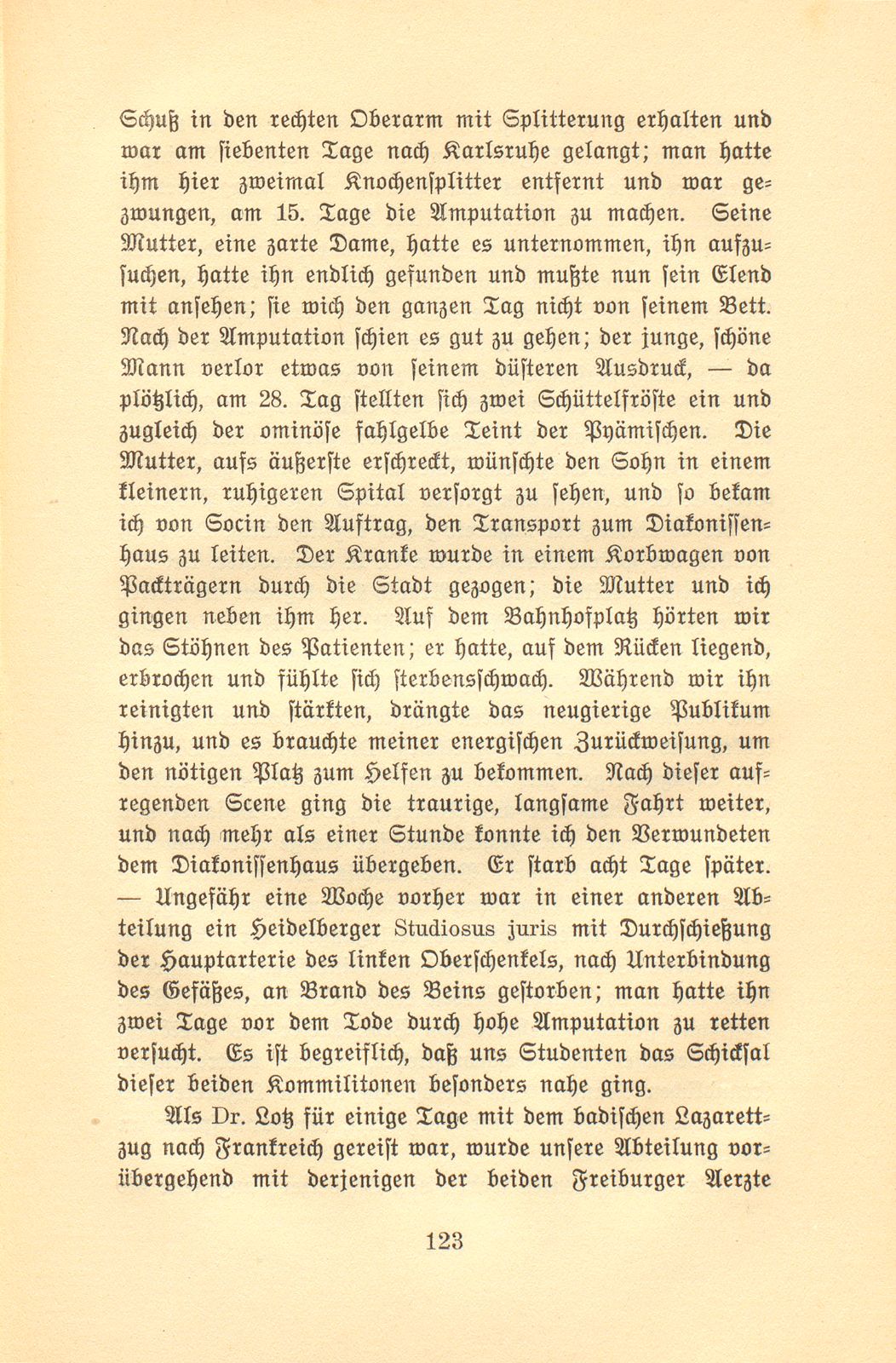 Lazaretterinnerungen aus dem Kriege 1870/71 – Seite 13