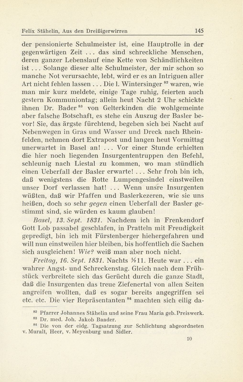 Erlebnisse und Bekenntnisse aus der Zeit der Dreissigerwirren [Gebrüder Stähelin] – Seite 43