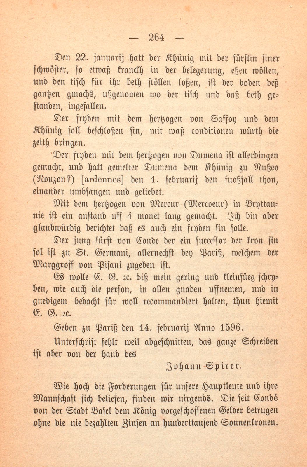 Schicksal einiger Basler Fähnlein in französischem Sold. (1589-1593.) – Seite 113