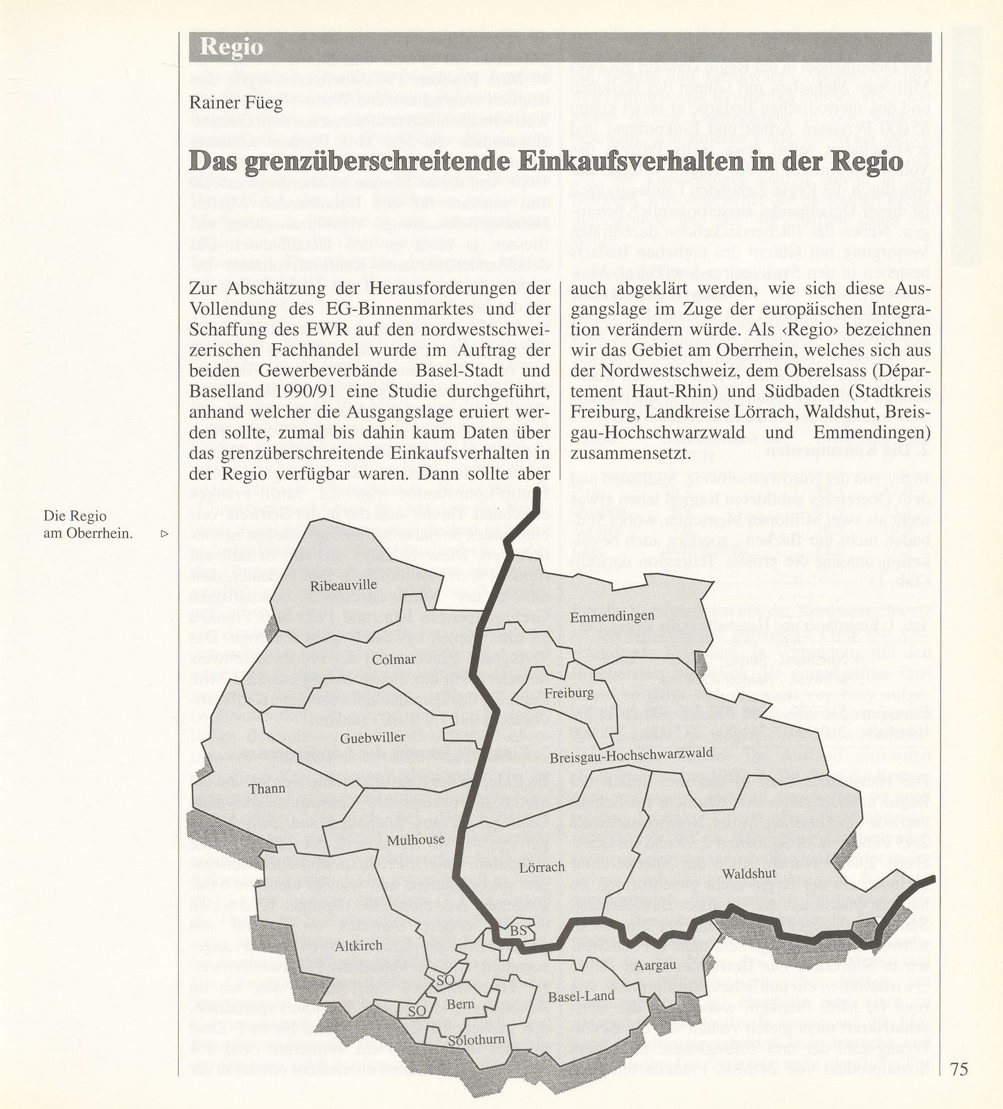 Das grenzüberschreitende Einkaufsverhalten in der Regio – Seite 1