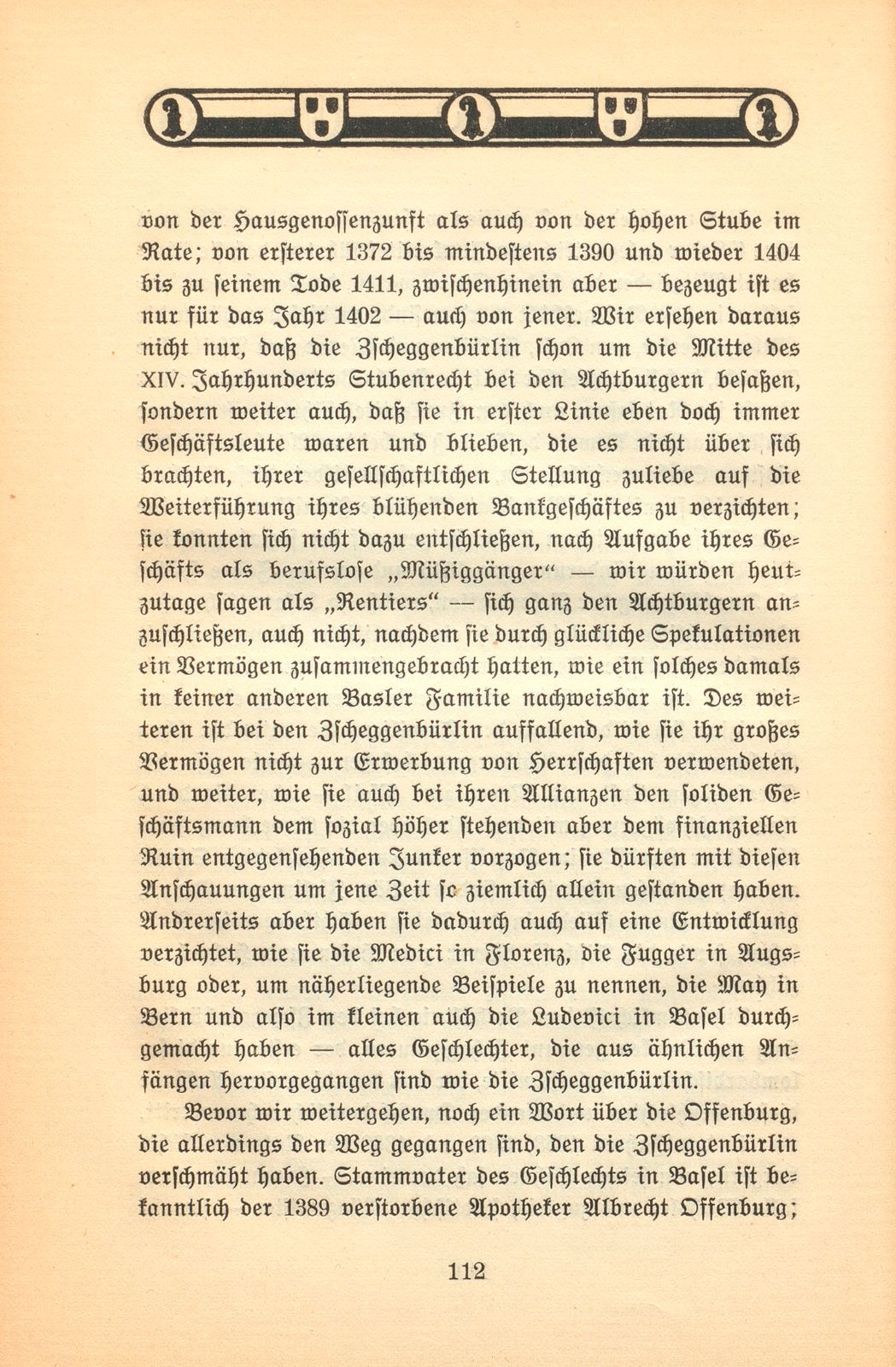 Herkunft und Stellung von Adel und Patriziat zu Basel im XIII. bis XV. Jahrhundert – Seite 21