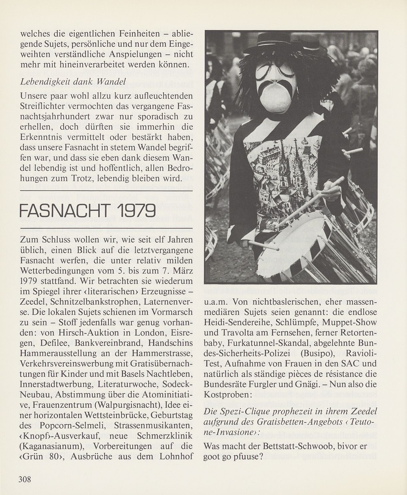 Streiflichter auf ein Jahrhundert Fasnacht. Fasnacht 1979 – Seite 4