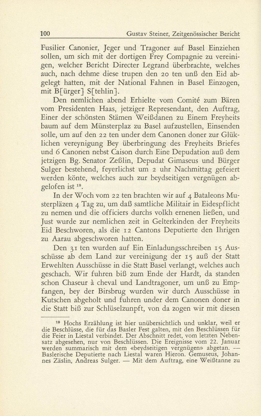 Zeitgenössischer Bericht über die Basler Revolution von 1798 [Wilhelm Hoch] – Seite 26