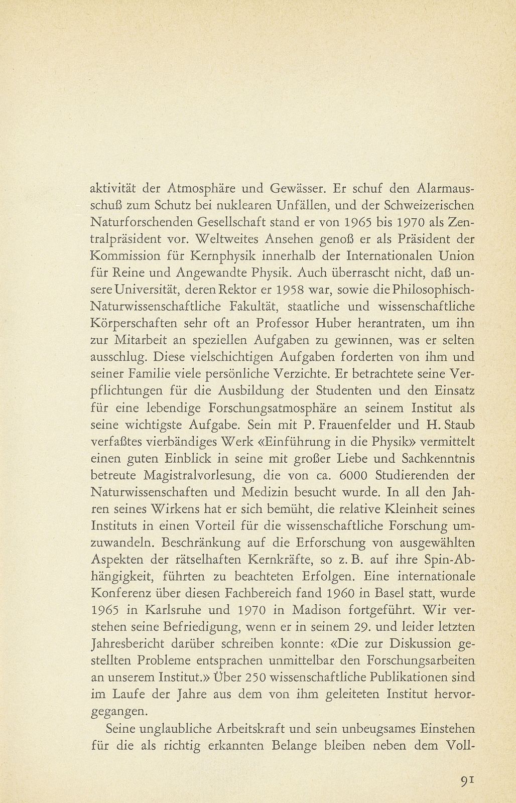 Prof. Dr. sc. nat. Paul Huber (1. Oktober 1910 bis 5. Februar 1971) – Seite 5