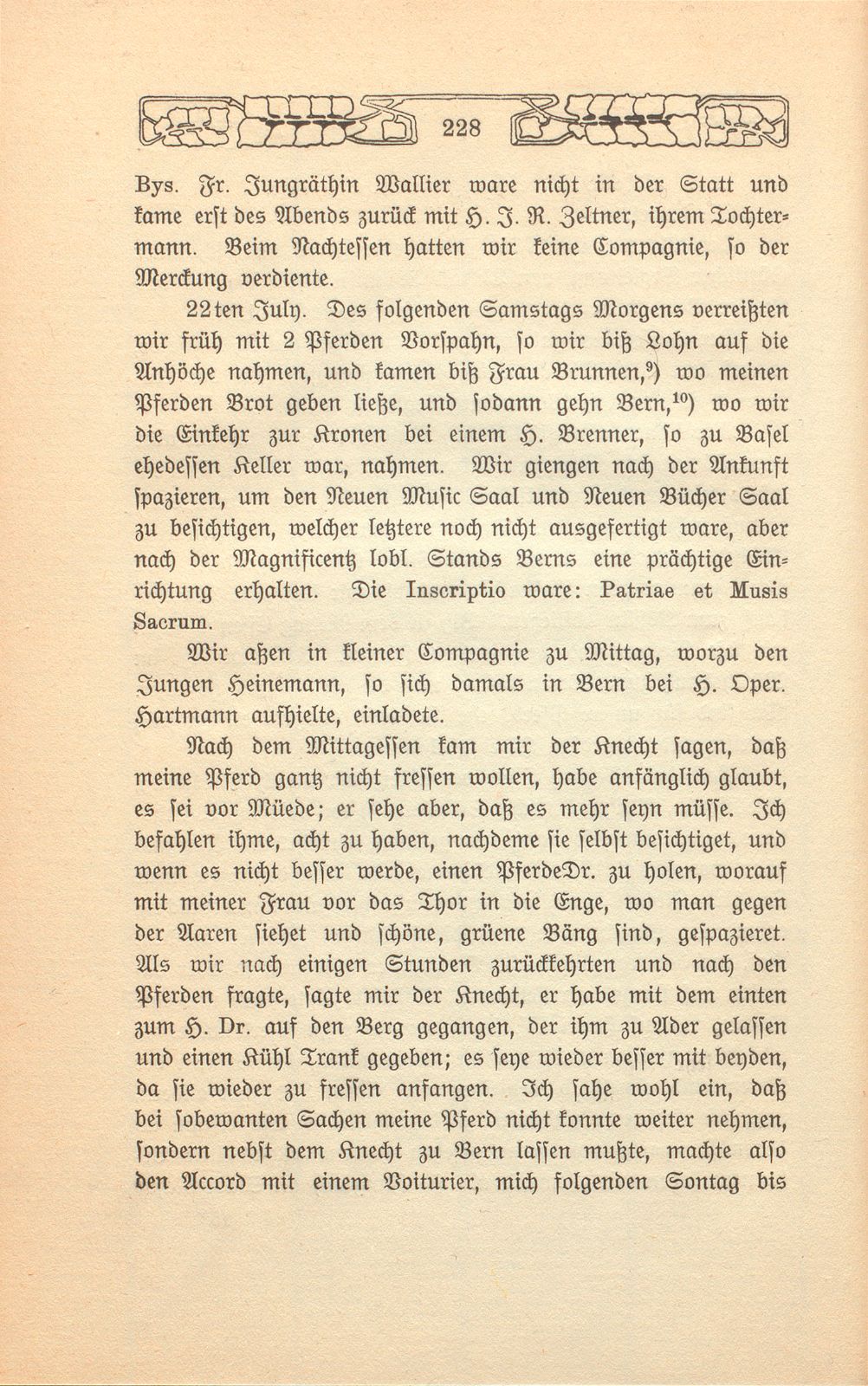 Beschreibung einer Badereise, die der Schultheiss von Liestal, Joh. David Hebdenstreit, anno 1775 mit seiner Frau nach Leuk gethan. (War damals 53 Jahre alt.) – Seite 15