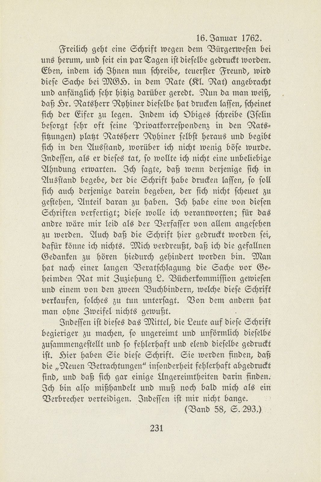 Der Kampf um die Wiederaufnahme neuer Bürger in Basel, 1757-1762 – Seite 20