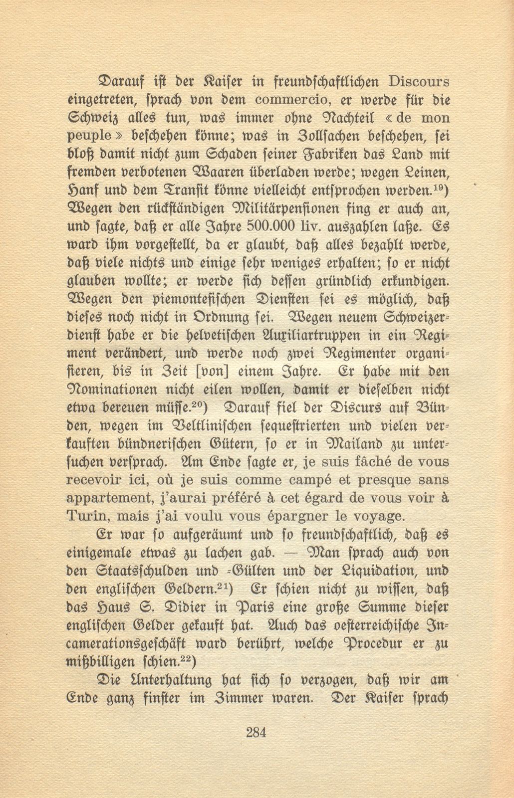 Bürgermeister Andreas Merians Reyssbeschreibung nach Chambéry zur Complimentierung des französischen Kaisers als König von Italien April 1805 – Seite 11