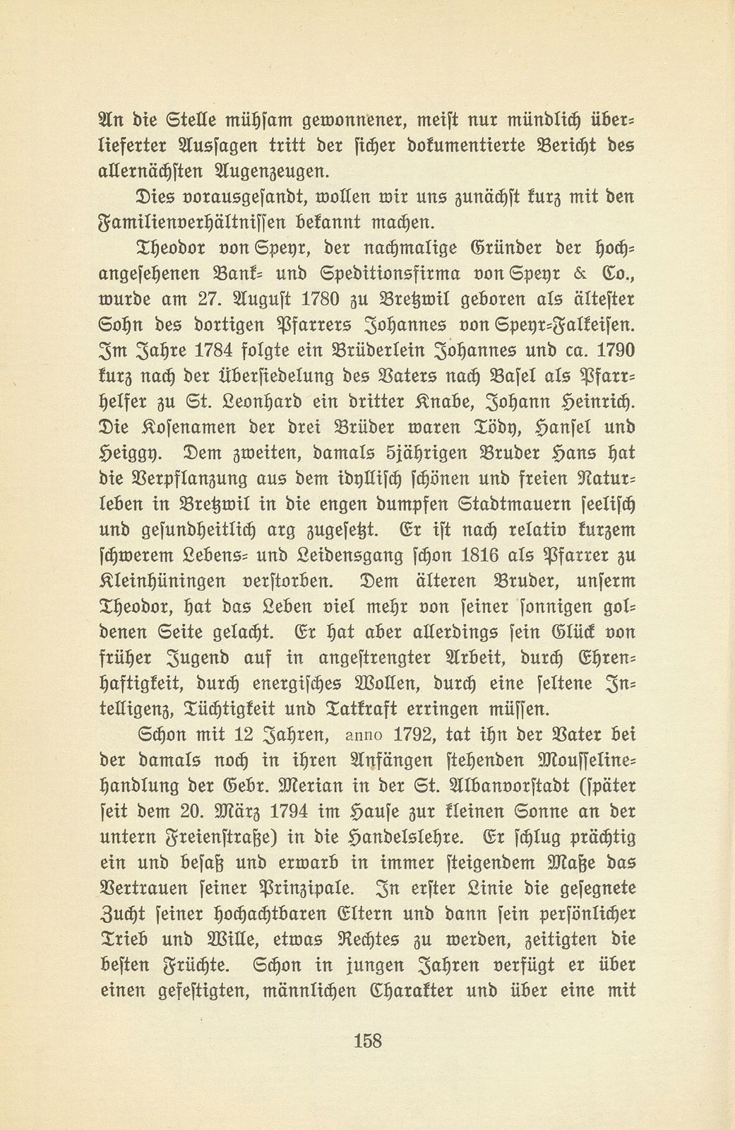 Abenteuer eines jungen Basler Kaufmanns vor hundert Jahren. Theodor von Speyr – Seite 2