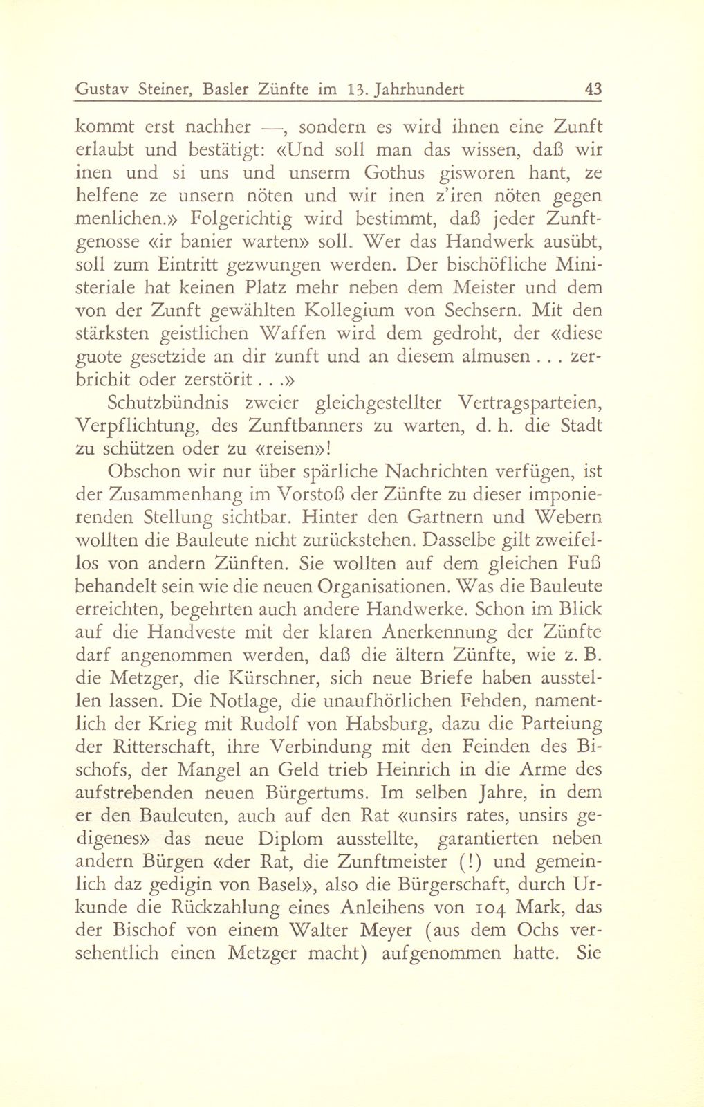 Entstehung und Charakter der Basler Zünfte im 13. Jahrhundert – Seite 27