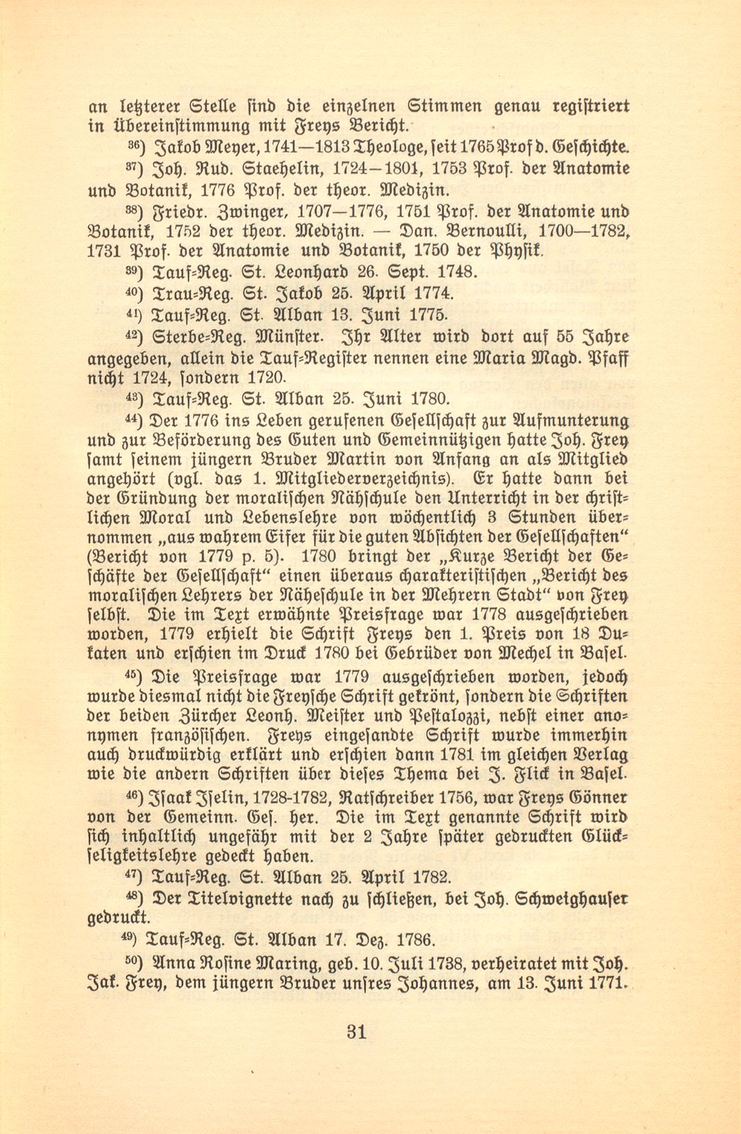 Aus den Papieren eines Pietisten und Aufklärers. [Joh. Frey] – Seite 31